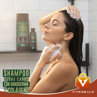 Kit Shampoo Cubre Canas con Ganoderma y Colágeno