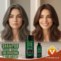 Kit Shampoo Cubre Canas con Ganoderma y Colágeno