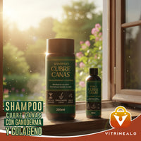 Kit Shampoo Cubre Canas con Ganoderma y Colágeno