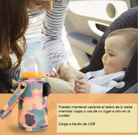 Practica Funda Calentadora de Teteros Portátil USB